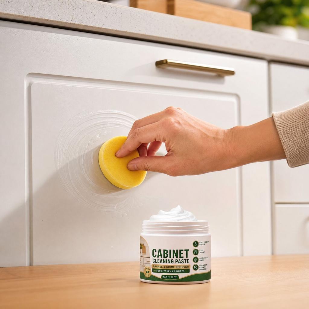 Kitchen Cabinet Cleaning Paste for Grease & Stain Removal
