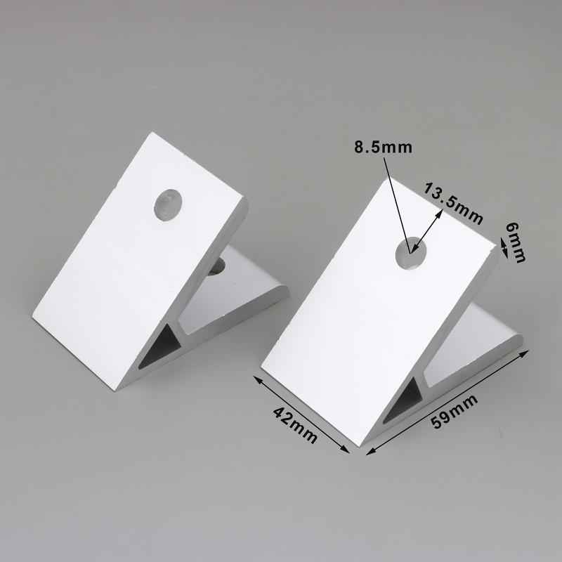 2020 3030 4040 4545 5050 6060 Winkelverbinder-Set 2 Stück 45 Grad Aluminium-Winkelverbinder für Möbelbau