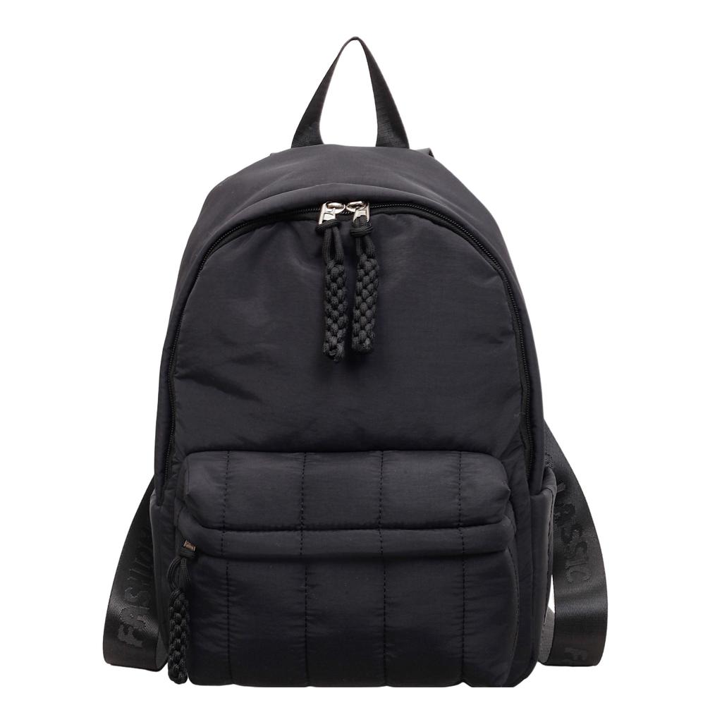 Fashion Space Padded Women's Backpack Winter Down Cotton School Bag for Teenagers Designer Travel Bag Big Purse