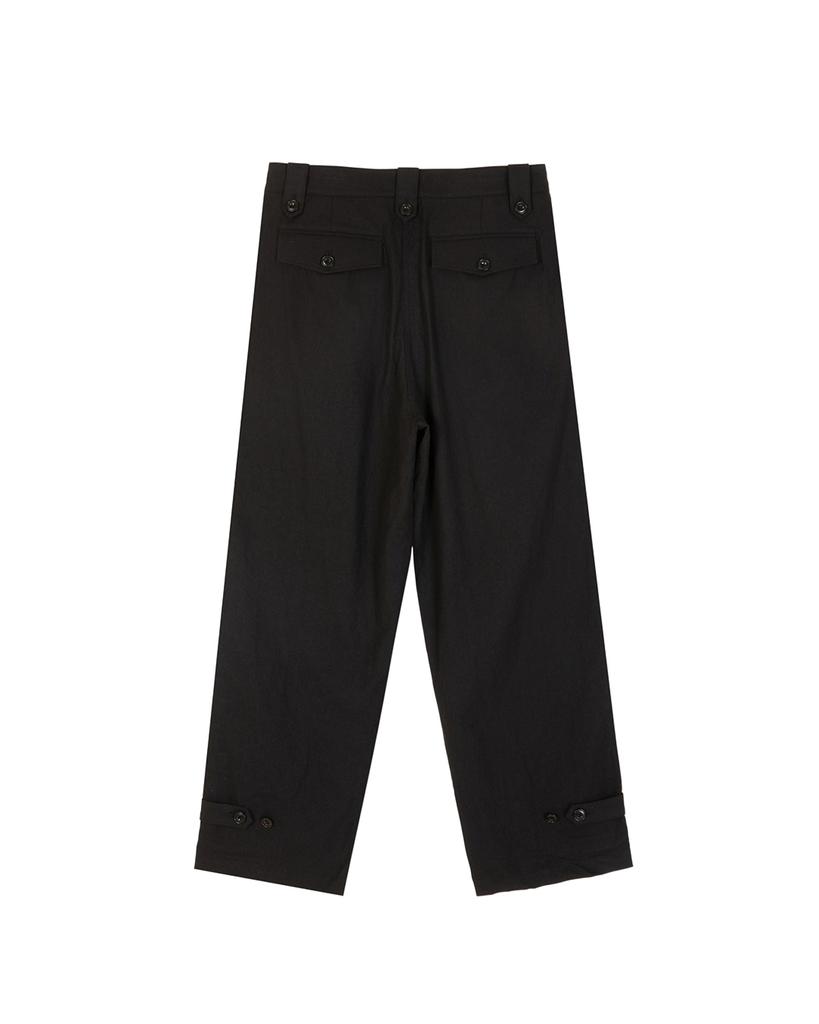 Sinkia Linen Utility Wide Trousers Black