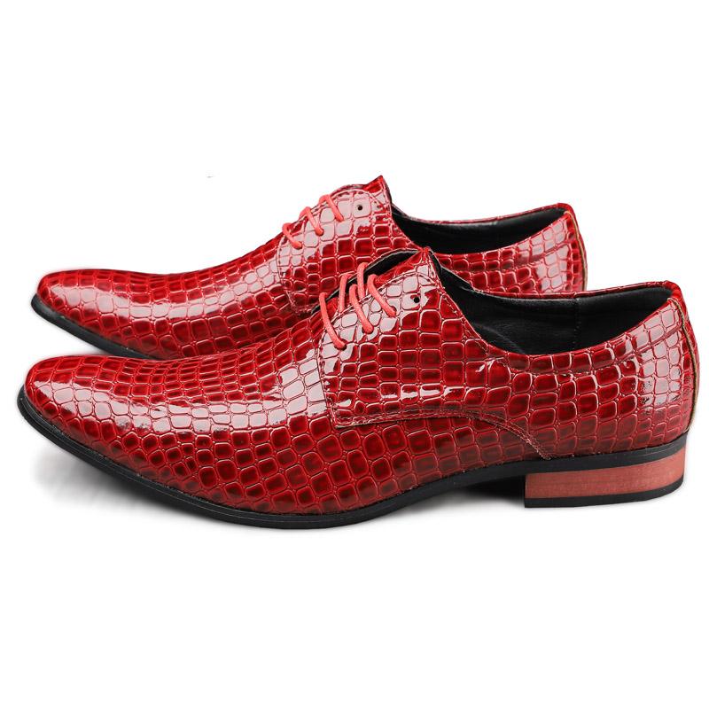 

Мужская обувь с острым носком Мужская повседневная обувь с индивидуальностью Кожаные мужские туфли без застежек Клубная обувь Лидер продаж Новые мужские кожаные формальные туфли 47 красный