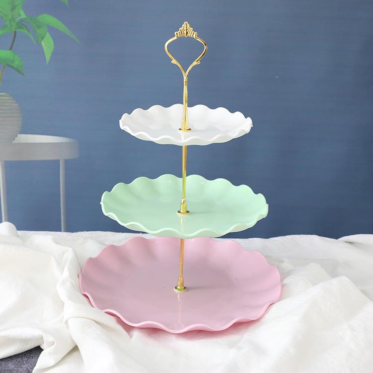 Three-Tier Dessert Display Stand for Parties and Weddings
