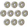 BESTU Mini Ball MR63ZZ 6mm X 3mm X Deep Groove Ball Stainless Double Pack of 10 Bearings, 630ZZ, 2.5mm, Bearings, Steel, Shielded, (MR63ZZ-10P)