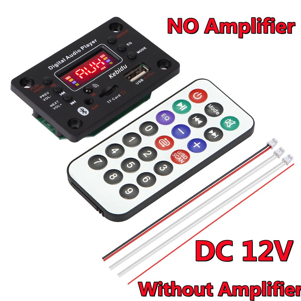 

80 Вт Bluetooth 5.0 автомобильный MP3 WMA декодер плата 2*40 Вт усилитель USB AUX FM радио MP3 плеер цветной экран с пультом дистанционного управления