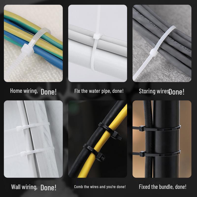 Nylon Cable Tie Buckle: Strong, Self-Locking Wire Organizer Rope