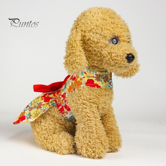 Lindo adorável vestido de princesa para cachorro com estampa floral e laço para filhotes de cachorro e uso diário
