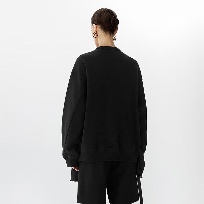 JNBY Spring 2025 Loose Fit Cotton Pullover Sweatshirt