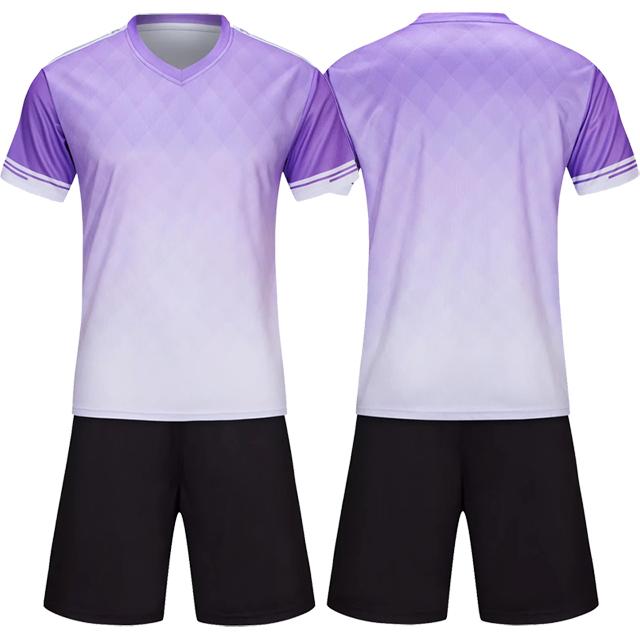 

Футбольная форма 2023 мужские футбольные футболки шорты костюм Survetement футбольная форма спортивный костюм для взрослых пустой футбольная волейбольная форма Adult Size L фиолетовый