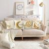 Golden Eid Mubarak Moon Cushion Covers Square Elegant Printed Zipper Closure Pillow Core Living Room Chair Sofa Bedroom Decora
