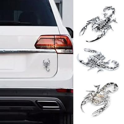 2Pcs Water-resistant Emblem Zinc Alloy Rear Trunk Sticker Durable Decoration  Window