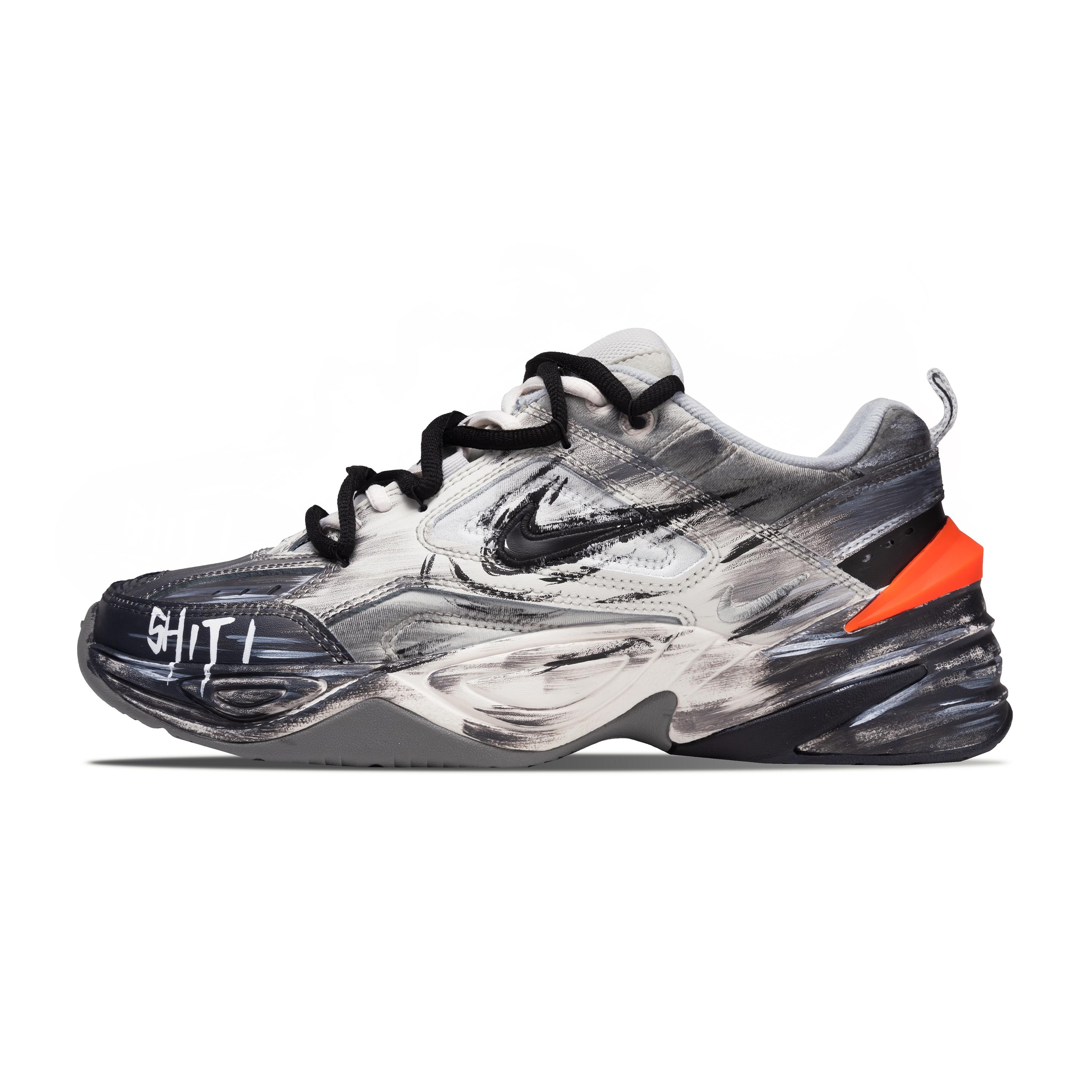 

Nike M2K Tekno Orange Shadow Ink Dyed Cushioning Abrasion Resistant Height Increasing Low top Chunky Sneakers Unisex AV4789-001(Team28-) 41