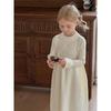 Girls Knitted Dress Autumn Winter Children Gown Princess Solid Color Vestidos Kids Fashion Sweater Dresses Baby Clothes