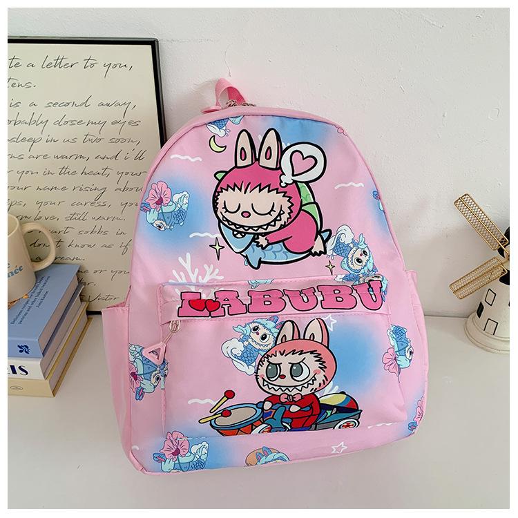 Foreign Style Internet Celebrity Boys And Girls Backpack Cartoon Animation Cute Print Primary School Bag Size Children Backpack