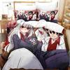 Anime Game Helltaker Bedding Set Printed Bed Set With Pillowcase Bed Duvet Cover Soft Queen King Size Bedclothes Home Boys Adult