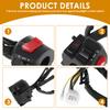 Motorrad Lenkerschalter Steuerung 1 Paar 7/8 Zoll Universal Wasserdicht Motorrad Hupe Blinker Scheinwerfer Steuerschalter