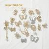 10 bucăți Fluture Zircon Decor unghii Bijuterii Zircon Cristal Perle Pandantiv Manichiura Strass de înaltă calitate Accesorii