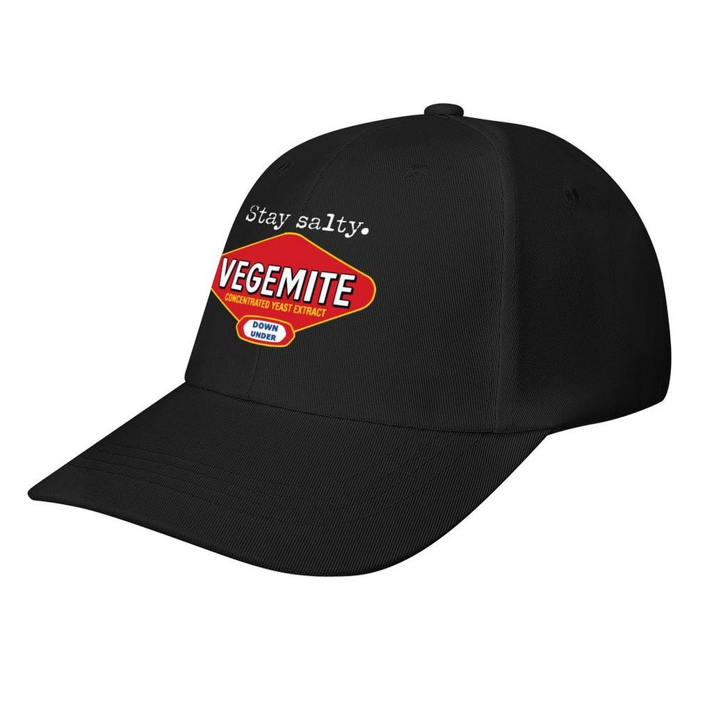 Stay Salty Vegemite White Text Baseball Cap Summer Hat Foam Party Hat Thermal Visor For Girls Mens