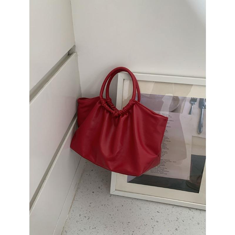 

Корейская версия складной сумки Cloud Bag Красная свадебная сумка большой вместимости Невеста Свадебная сумка Универсальная сумка через плечо на одно плечо