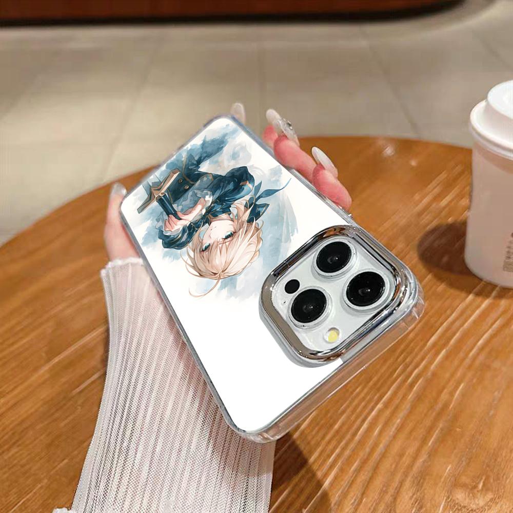 Anime Fate S-Sabe Phone Case For Iphone 17 16 15 14 13 12 11 Pro Max Xr Air Plus Silicone Cover Silver Hard Shell Cover