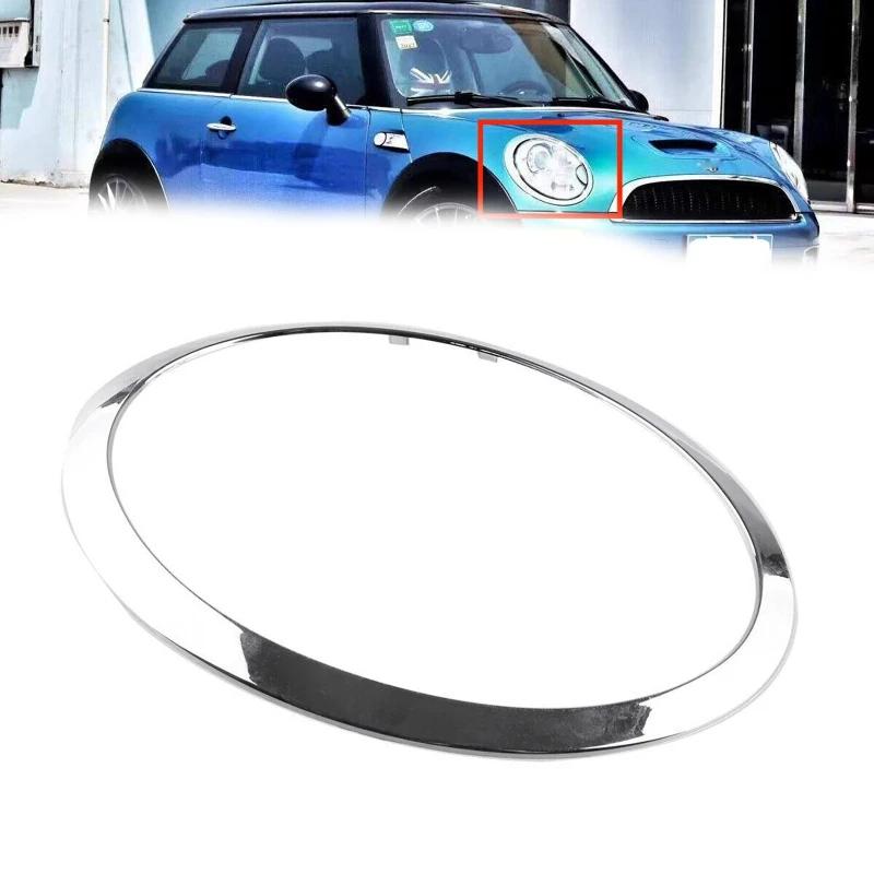 Bil Fram/Baklampa Ram Strålkastare Trimring För BMW Mini R55 R56 R57 R58 R59 2007-2015 Strålkastare Bakljus Omgivande Skyddstrimmar