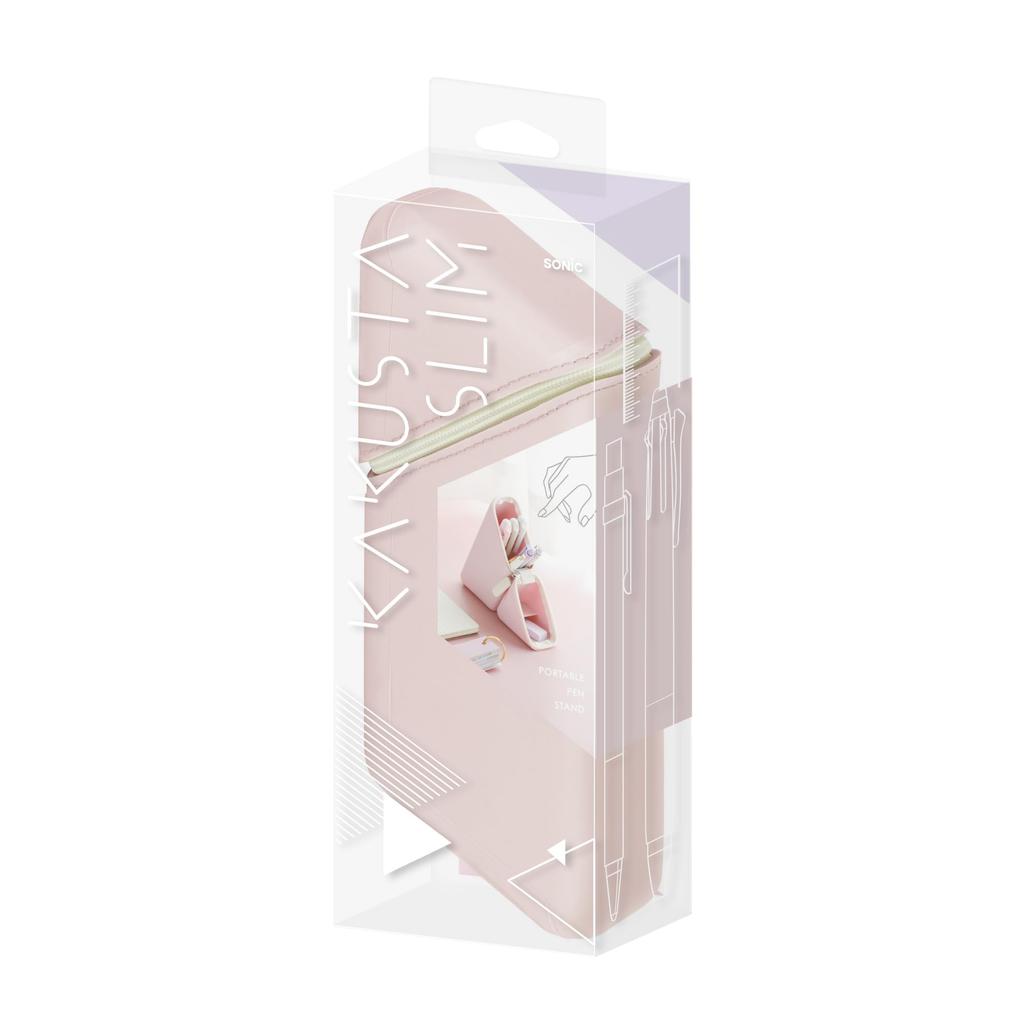Sonic Kakusta Slim Portable Pencil Case, Pink, FD-2652-P