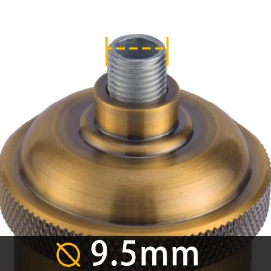 Socluri pentru Lămpi Antice DiCUNO E26, Socluri pentru Becuri Edison pentru Lămpi Suspendate Vintage, Auriu Antic, Set de 6 Piese, Include Instrucțiuni