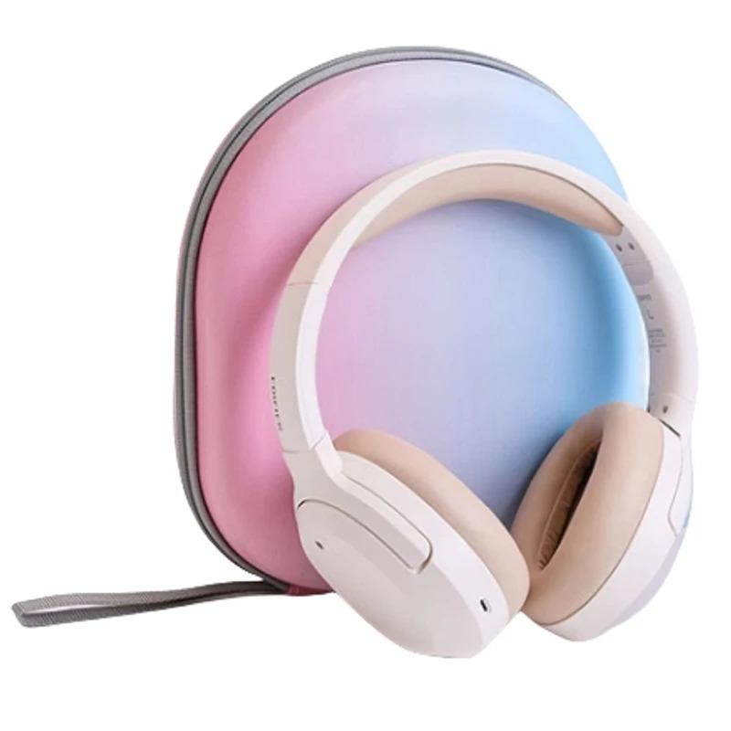 Headphone Storage Bag Gradient Color Headset Case EVA PU Shockproof Waterproof Protective Cover Carrying Box