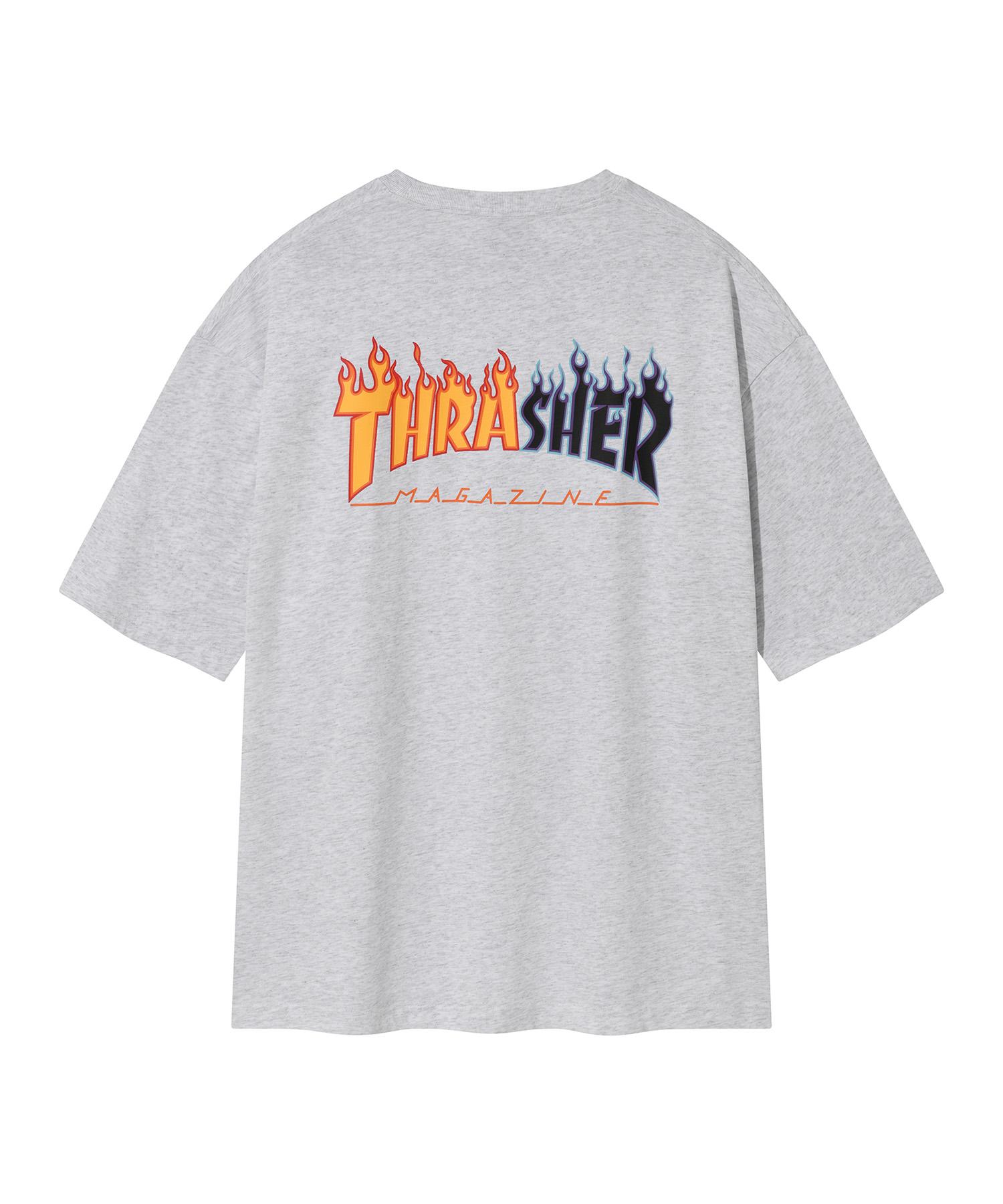 Treasure Two-Tone Flame Short Sleeve T-Shirt White Melange L