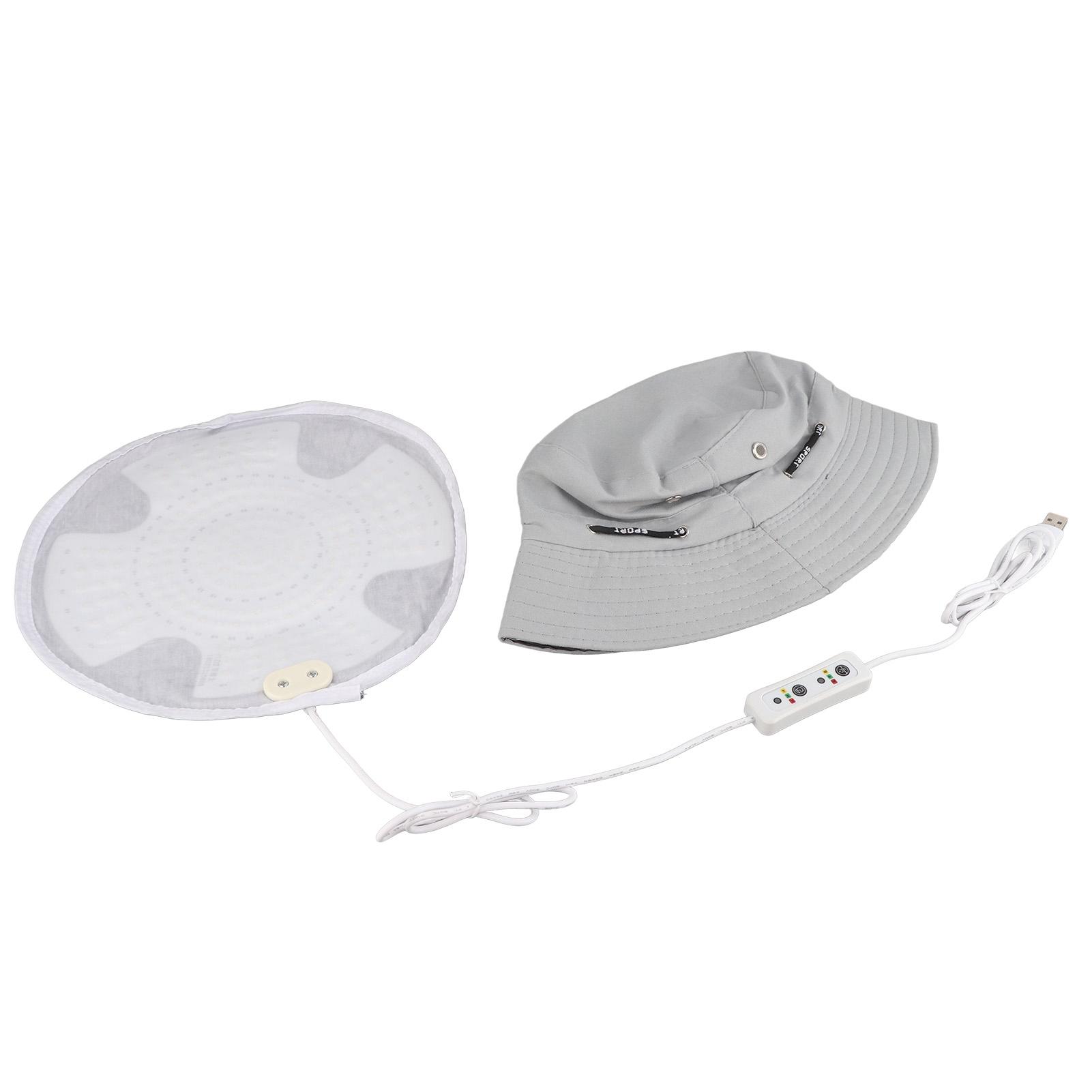 

Шапочка для лечения выпадения волос 186 шт., красная лампа 5‑12 Вт, физиотерапевтическая шапочка для роста волос, регулируемая яркость, легко серый белый