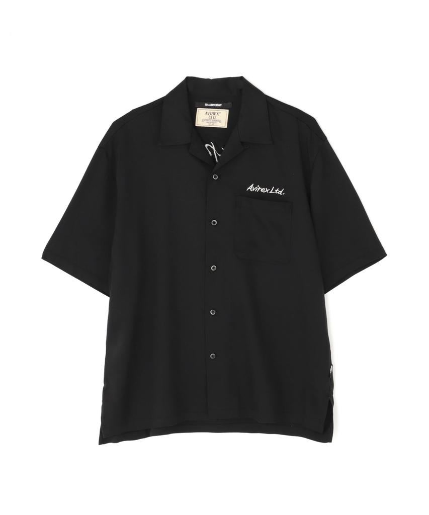 Avirex Double Dragon Souvenir Short Sleeve Size Shirt, Men's Shirt, XL, Black, 783-5123013