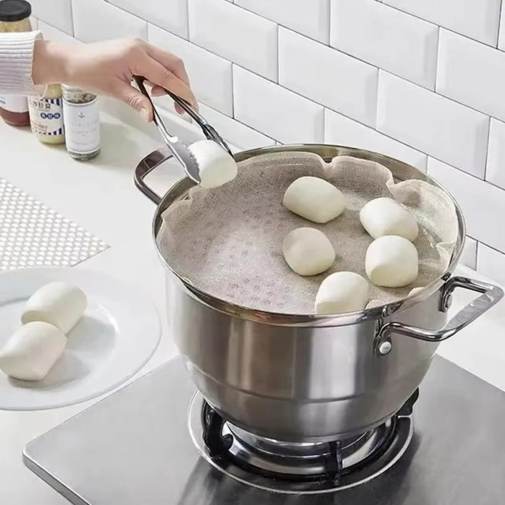 10pcs New Pure Cotton Steamer Cloth Reusable Non-stick Steamed Mat Household Cotton Gauze Drawer Cloth Steamed Rice and Bun