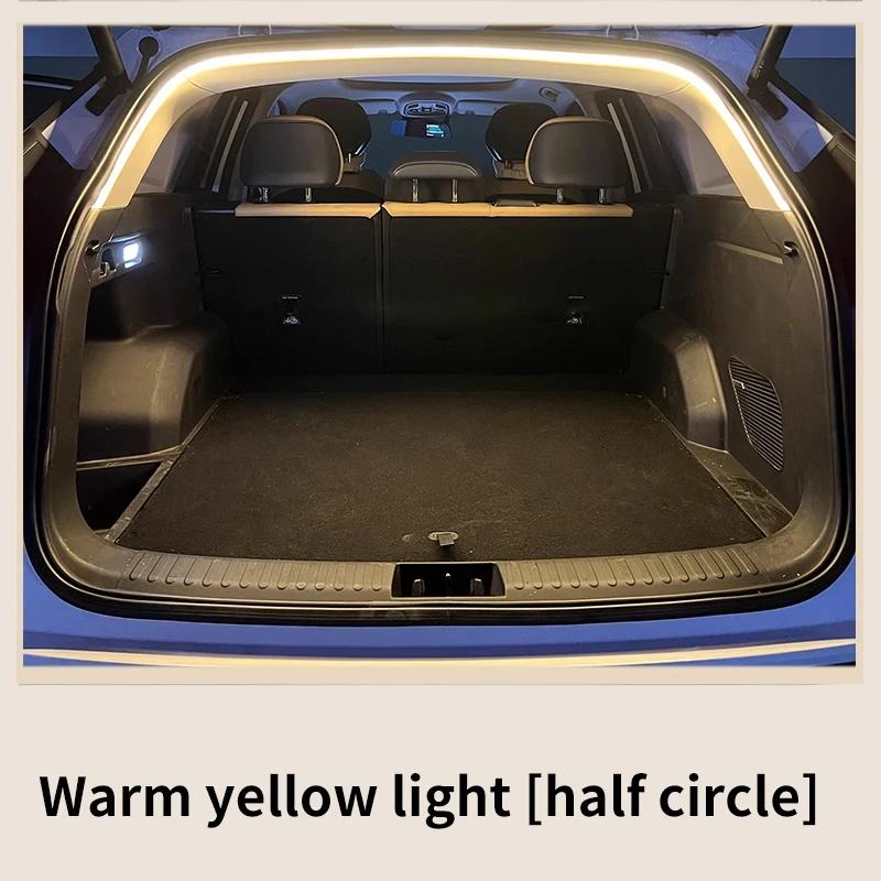 Car Trunk Ambient Light Strip for Suv Flexible PVC Automatic Led Light Strip Non-Destructive Installation Universal for 12V/24V