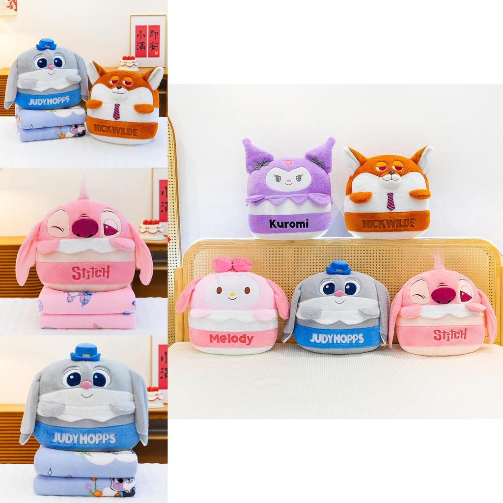 Nick Cartoon Plush Toy Pillow Blanket For Kids Office Nap And Cozy Comfort