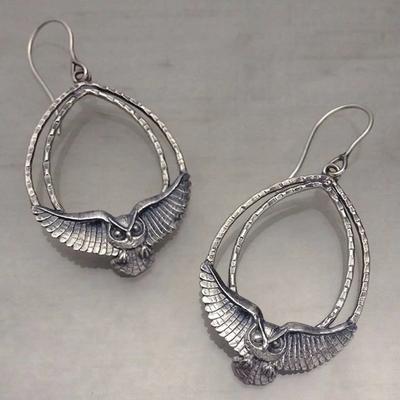Vintage Owl Drop Earrings For Wome Dangle Earring Jewelry