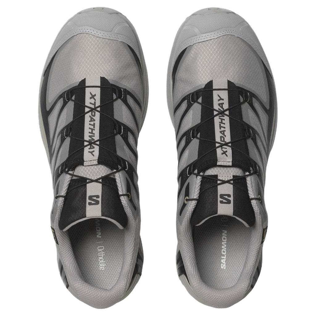 Salomon Xt-Pathway Gtx Comfortable Shock Absorbing Non-Slip Durable Waterproof Low-Top Running Shoes Unisex Running Shoes Flint-Lime 475774