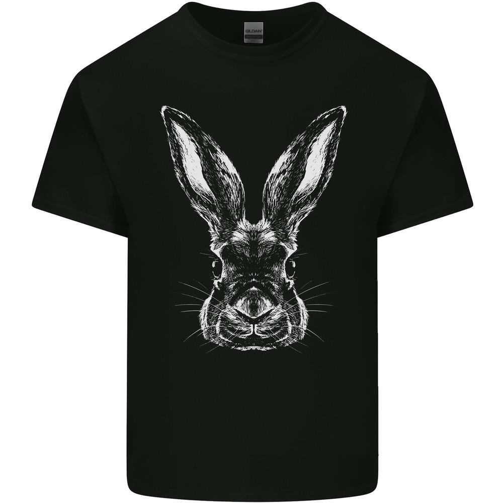 A Rabbit Head Mens Light Cotton T-Shirt Unisex T-Shirt XL