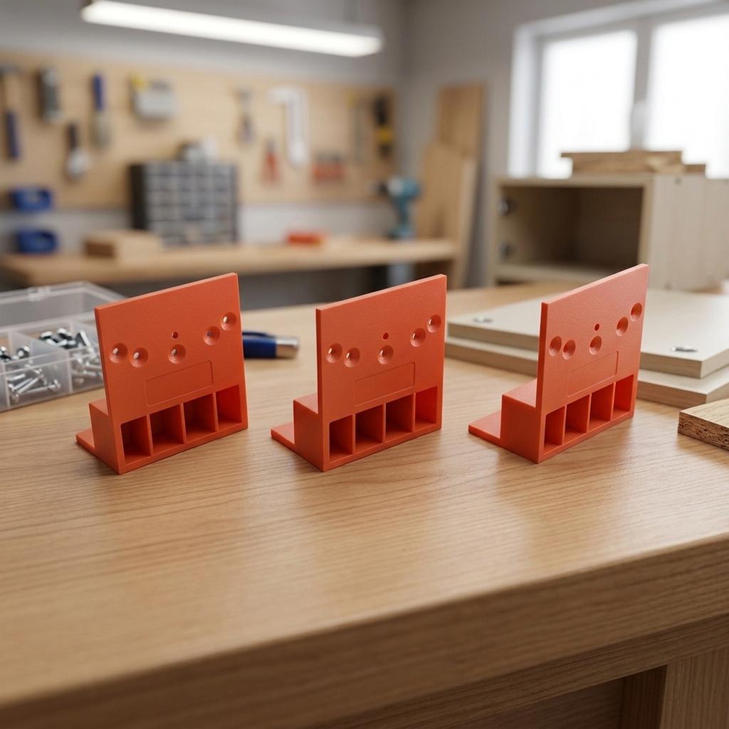 Stepped Positioning Plate for Wardrobe Side Closing Applications with Stair Step Design for Accurate Vertical Limit Alignment