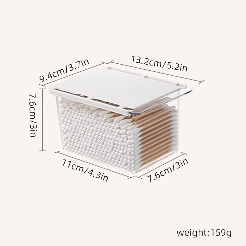 

Transparent Drawer Storage Box Under Mirror Cabinet Oragnizer Bathroom Cotton Stick Makeup Pull-Out Case чистий