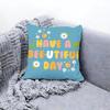 warm good day Cushion Cover Premium Comfort Reversible Pillow Cove Two in One Design for Any Room  Car Interior