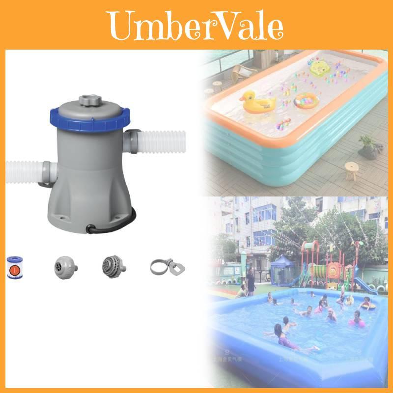 Inflatable Pool Filter Cartridge For Large Swimming Pools With Pump And