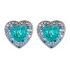 Jewelry Set Ring Necklace Earrings Heart Of Ocean Paraiba Blue Light Fashion Luxury Women's
