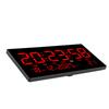 LED Digital Wall Clock Silent Power Off Memory Plug in Large Display Digital Clock with Calendar for Living Room Study