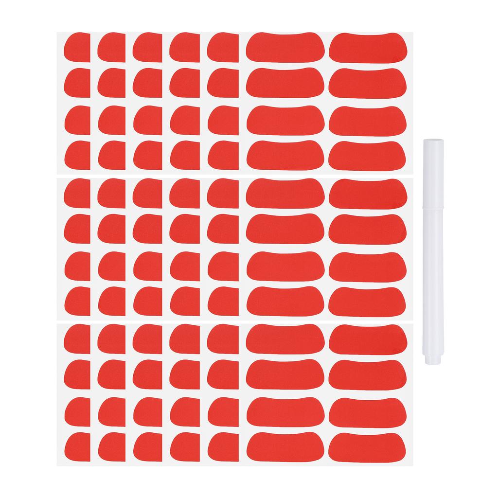 48-144Pairs Sports Eye Black Stickers Under Eye Black Strips Football Face Stickers Breathable Eyeblack Sticker with 1Pcs Pencil