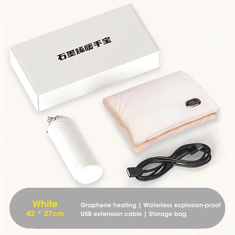 Graphene Warmer Hand Bag Warmer Winter USB Rechargeable Electric Portabale Heating Pad Electric Body Belly Heater Warmer Mat