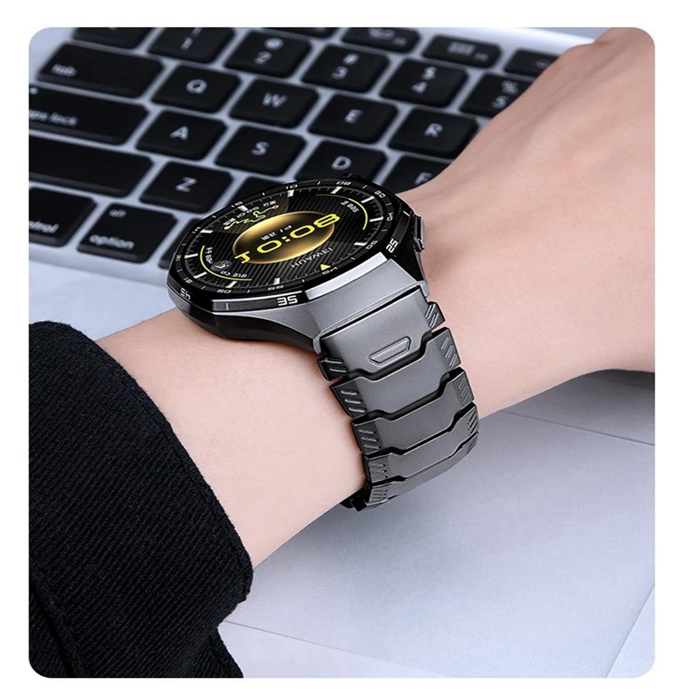 22mm Universal Titanium Silicone Magnetic Band for Huawei Watch GT6/5/4 Pro Strap for Xiaomi Watch GTR 3/4/Pro/Haylou