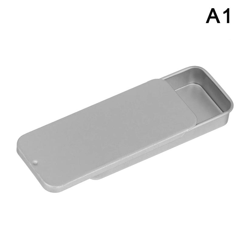 Tinplate Box Slide Lid Push Pull Box Drawer Balm Box Portable Box Mini Aromatherapy Jar Candy Small Iron Box Gift Box
