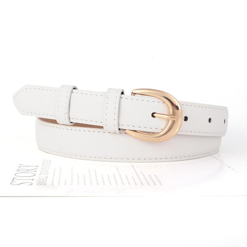 Belt Womens Waist With Durable Pu Material And Metal Buckle For Everyday Style