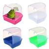 Hanging Bird Bath Cube Parrots Bathtub Bath Shower Box Cage Accessory for Little Bird Canary Budgerigar Cockatiel Lovebird Boxes