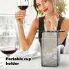 Portable Wine Cup Holder And Ice Pack 2-in-1, A Gift For Friends