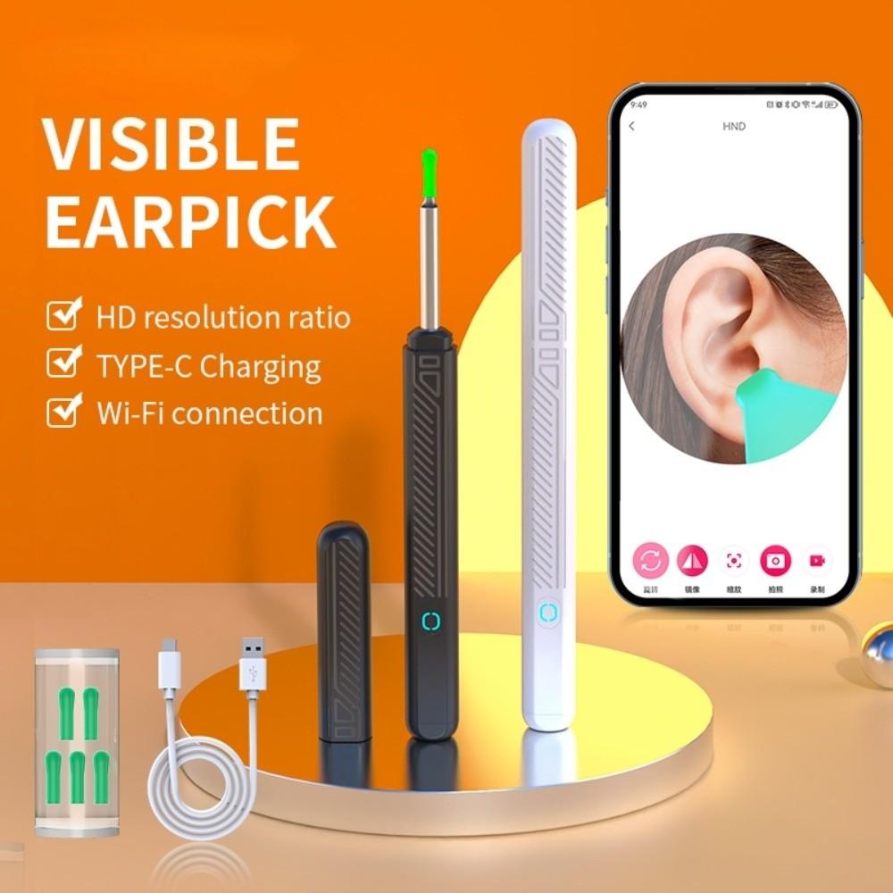 WiFi Connection Ear Wax Cleaner Mobile App Earwax Removal Endoscope Visual Ear Cleaner  Salon